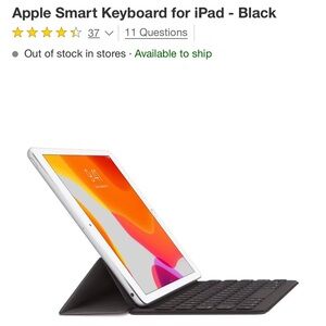 Apple Smart Keyboard for iPad 7th Gen/Air 3rd Gen/Pro 10.5 Black